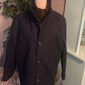 New London Fog Navy Car Coat